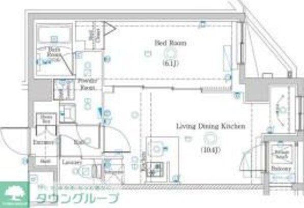 ラフィスタ赤羽の物件間取画像